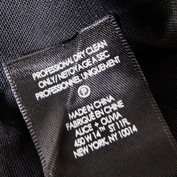 NWT!! ALICE + OLIVIA Delora Turtleneck Knit Plaid Dress Freedom Black Size 10 - Picture 15 of 16